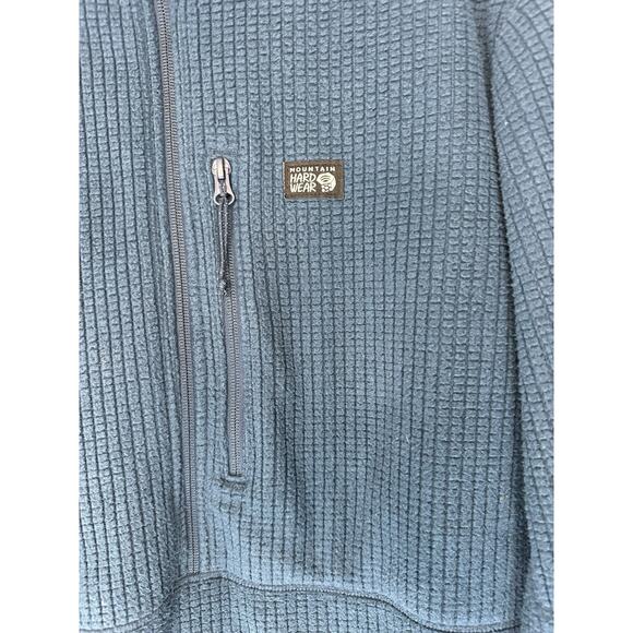 Mountain Hardwear Pullover Men's Blue Outdoor Utility Mock Neck Half Zip Large - Picture 4 of 10